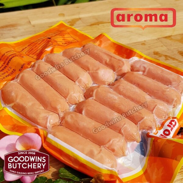 Pork SAUSAGE COCKTAIL Aroma Bali sosis babi beku 7cm 2.5" 12-13pcs frozen 250g