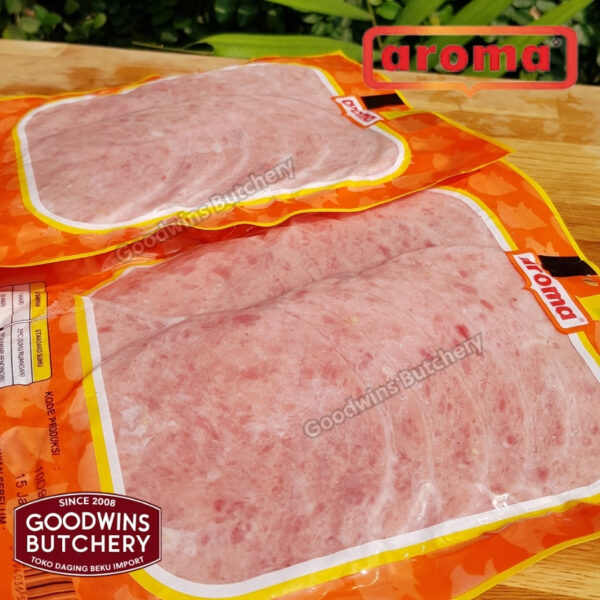 All pork SLICED HAM & SALAMI 250g frozen | Aroma & Mama's Bali | Cooked Danish Gammon Honey Loin Smoked Loin - Image 82
