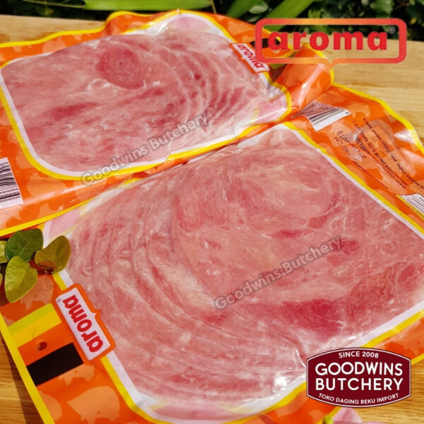All pork SLICED HAM & SALAMI 250g frozen | Aroma & Mama's Bali | Cooked Danish Gammon Honey Loin Smoked Loin - Image 81
