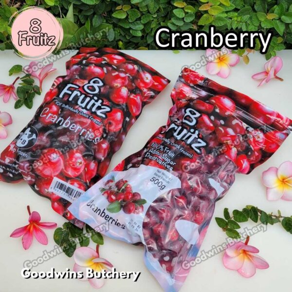 Frozen fruit IQF CRANBERRY 8Fruitz | buah beku import 8 Fruitz CRANBERRIES 500g - Image 9