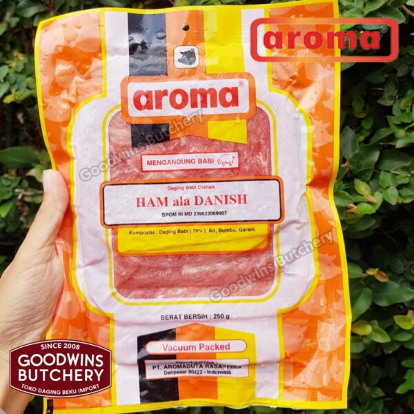 All pork SLICED HAM & SALAMI 250g frozen | Aroma & Mama's Bali | Cooked Danish Gammon Honey Loin Smoked Loin - Image 76
