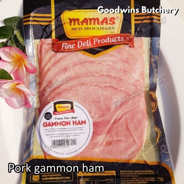 All pork SLICED HAM & SALAMI 250g frozen | Aroma & Mama's Bali | Cooked Danish Gammon Honey Loin Smoked Loin - Image 73