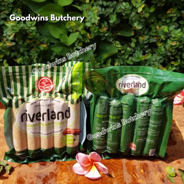 Sosis hotdog Riverland SMOKED CHEDDAR CHEESE KEJU frozen sausage 5" 13cm, 5pcs 360gr - Image 8
