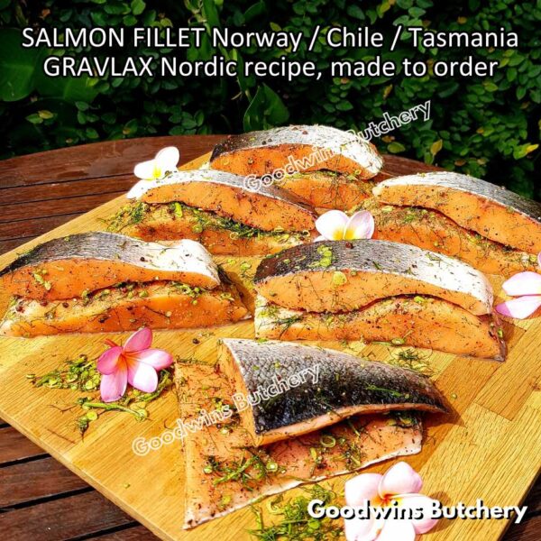 SALMON GRAVLAX Nordic recipe MADE TO ORDER imported Norway Chile Tasmania frozen 500gr - Image 11
