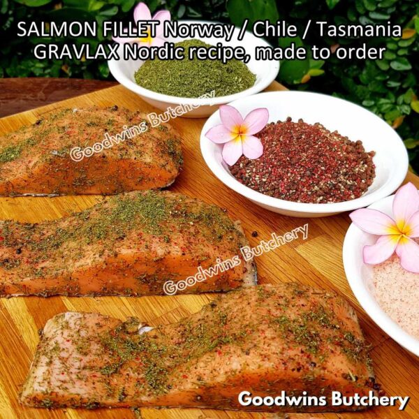 SALMON GRAVLAX Nordic recipe MADE TO ORDER imported Norway Chile Tasmania frozen 500gr - Image 10