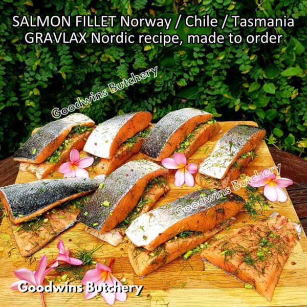 SALMON GRAVLAX Nordic recipe MADE TO ORDER imported Norway Chile Tasmania frozen 500gr - Image 9