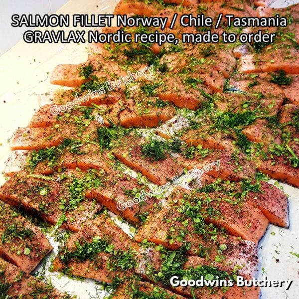 SALMON GRAVLAX Nordic recipe MADE TO ORDER imported Norway Chile Tasmania frozen 500gr - Image 8