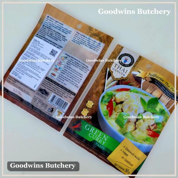 Thai Dancer GREEN CURRY PASTE Thailand bumbu gulai kari sachet 50g - Image 4
