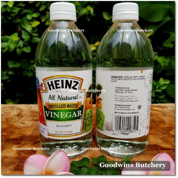 Heinz DISTILLED WHITE VINEGAR cuka putih USA 16fl.oz 473ml
