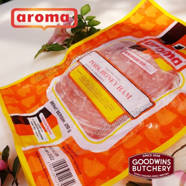 All pork SLICED HAM & SALAMI 250g frozen | Aroma & Mama's Bali | Cooked Danish Gammon Honey Loin Smoked Loin - Image 56