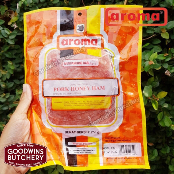 All pork SLICED HAM & SALAMI 250g frozen | Aroma & Mama's Bali | Cooked Danish Gammon Honey Loin Smoked Loin - Image 52