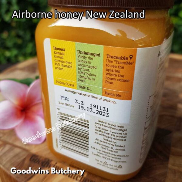 NZ AIRBORNE honey New Zealand madu asli | Manuka Clover Creamed Honeydew Rata Kamahi RewaRewa Tawari Viper Bugloss MultiFloral 500g - Image 4