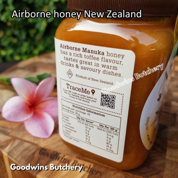 NZ AIRBORNE honey New Zealand madu asli | Manuka Clover Creamed Honeydew Rata Kamahi RewaRewa Tawari Viper Bugloss MultiFloral 500g - Image 3