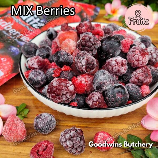 Frozen fruit IQF MIX 4 BERRIES 8Fruitz | Strawberry Blueberry Raspberry Blackberry | buah beku import 8 Fruitz 500g - Image 11