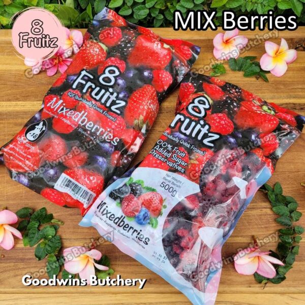 Frozen fruit IQF MIX 4 BERRIES 8Fruitz | Strawberry Blueberry Raspberry Blackberry | buah beku import 8 Fruitz 500g - Image 9