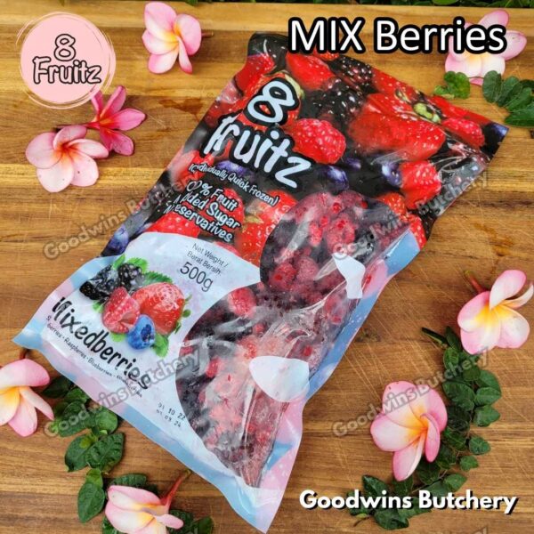 Frozen fruit IQF MIX 4 BERRIES 8Fruitz | Strawberry Blueberry Raspberry Blackberry | buah beku import 8 Fruitz 500g - Image 7