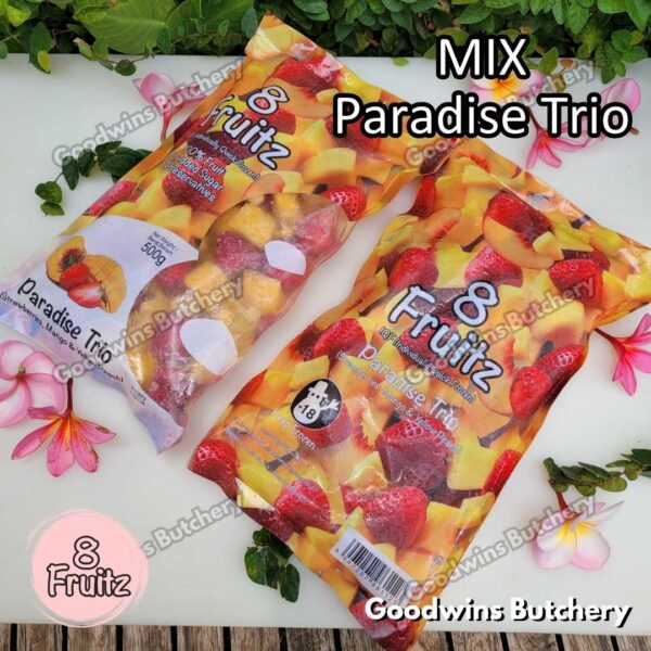 Frozen fruit IQF MIX PARADISE TRIO Strawberry Mango Peach 8Fruitz | buah beku import 8 Fruitz 500g - Image 9