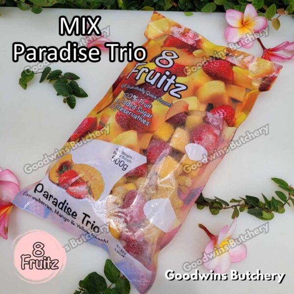 Frozen fruit IQF MIX PARADISE TRIO Strawberry Mango Peach 8Fruitz | buah beku import 8 Fruitz 500g - Image 7