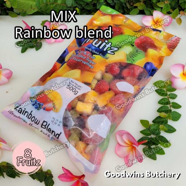 Frozen fruit IQF MIX RAINBOW BLEND Strawberry Blueberry Kiwifruit Mango 8Fruitz | buah beku import 8 Fruitz 500g - Image 7