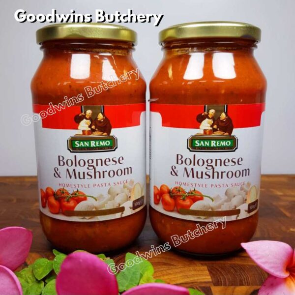Sanremo BOLOGNESE MUSHROOM TOMATO SAUCE spaghetti bolognaise saus pasta Australia San Remo 500g