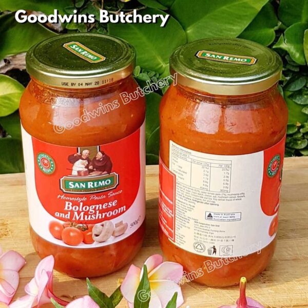Sanremo BOLOGNESE MUSHROOM TOMATO SAUCE spaghetti bolognaise saus pasta Australia San Remo 500g - Image 9