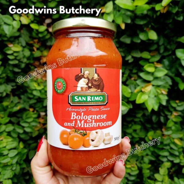 Sanremo BOLOGNESE MUSHROOM TOMATO SAUCE spaghetti bolognaise saus pasta Australia San Remo 500g - Image 7