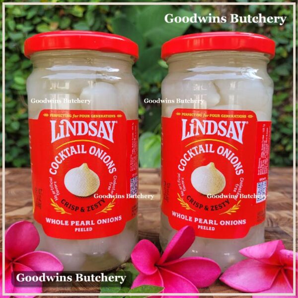 Acar bawang COCKTAIL ONION PICKLES whole pearl peeled crisp & zesty LINDSAY Spain 7.3oz 208g - Image 5