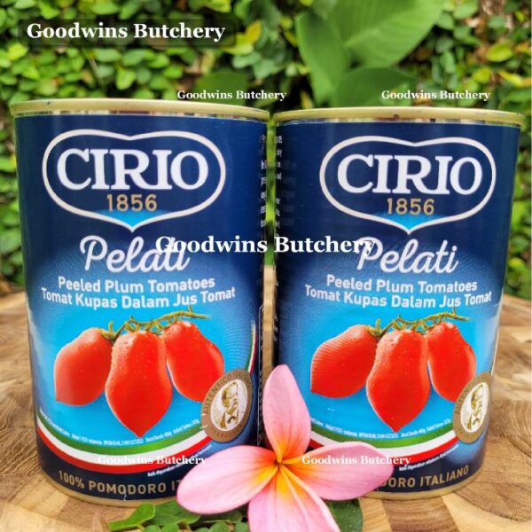 Cirio Italy TOMATO PELATI whole peeled tomatoes tomat kupas 400g
