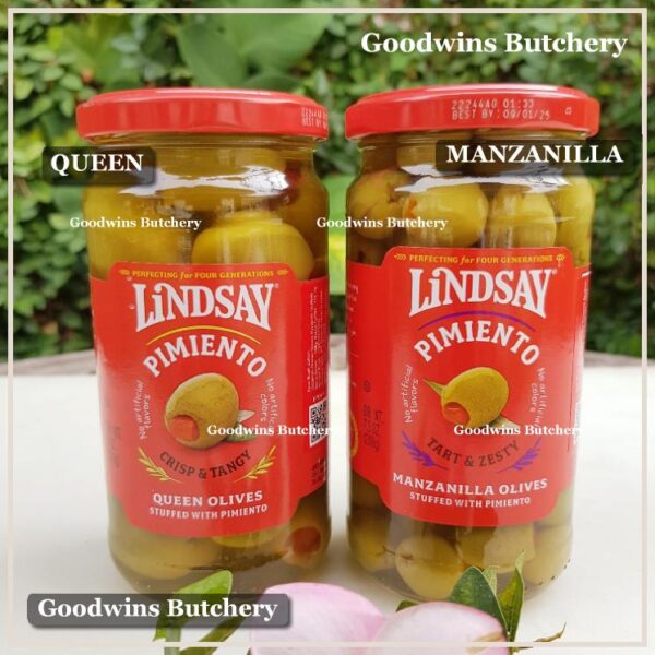 Zaitun green olive MANZANILLA stuffed with Pimiento Tart & Zesty LINDSAY Spain Spanyol 7oz 198g (medium size) - Image 8