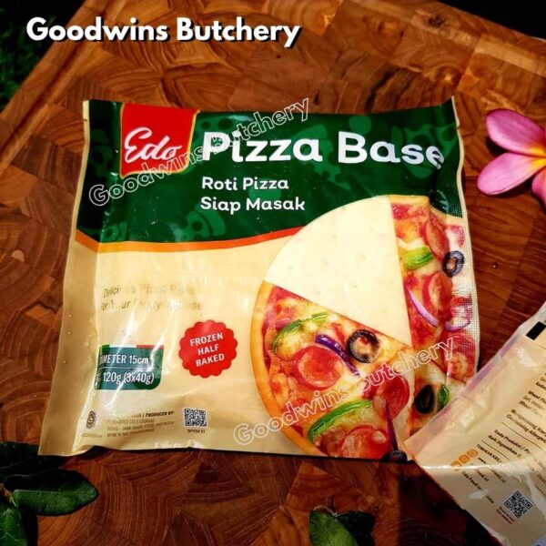 Edo PIZZA BASE half baked pastry frozen diameter 6" 15cm 3pcs 120g - Image 2