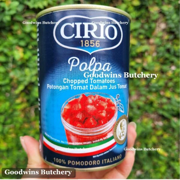 Cirio Italy TOMATO POLPA chopped tomatoes tomat cacah cincang 400g - Image 7