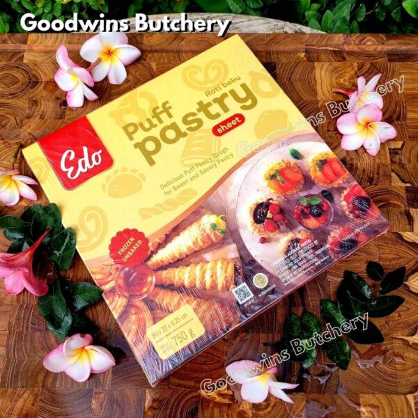 Edo PUFF PASTRY UNBAKED DOUGH frozen 88x22x0.25cm 15 sheets 750gr - Image 7