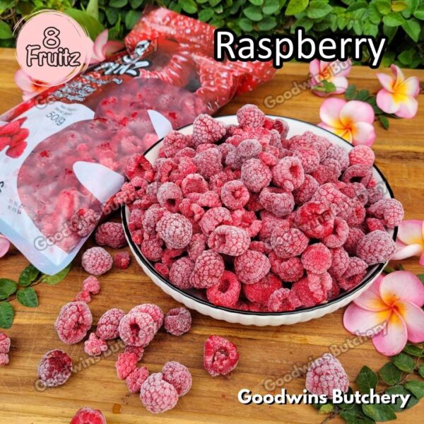 Frozen fruit IQF RASPBERRY 8Fruitz | buah beku import 8 Fruitz RAPSBERRY 500g - Image 6
