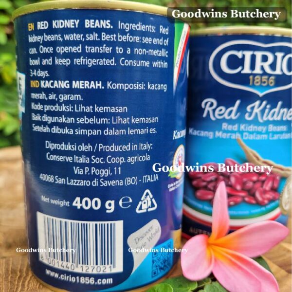 Cirio Italy RED KIDNEY BEANS kacang jogo merah 400g - Image 9