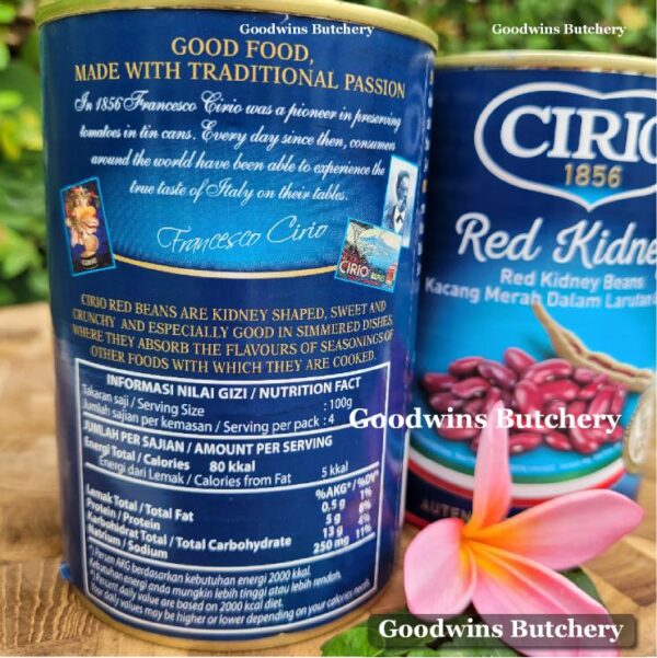 Cirio Italy RED KIDNEY BEANS kacang jogo merah 400g - Image 5