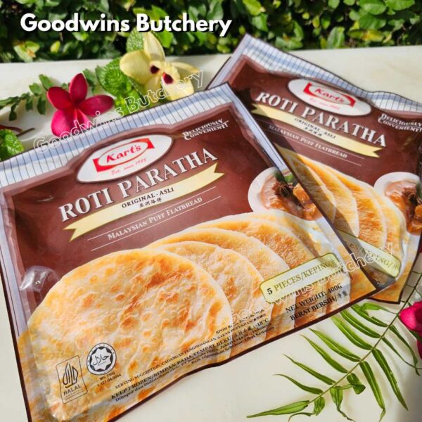 Kart's ROTI PARATHA & CANAI Malaysia Karts frozen puff pastry flat bread - Image 9