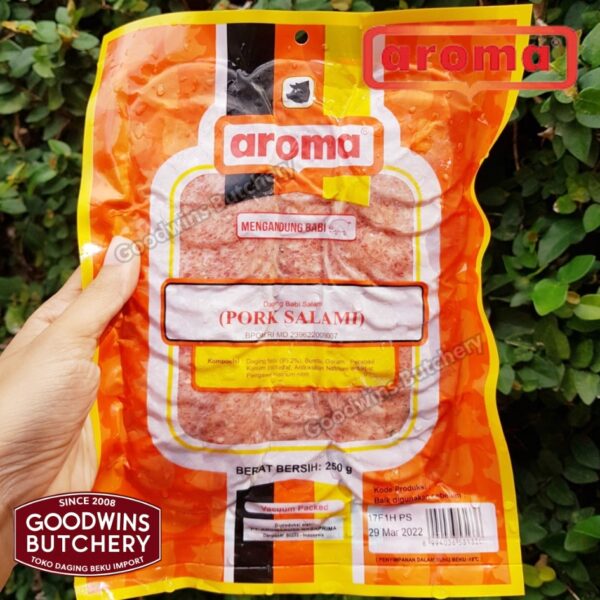 All pork SLICED HAM & SALAMI 250g frozen | Aroma & Mama's Bali | Cooked Danish Gammon Honey Loin Smoked Loin - Image 34