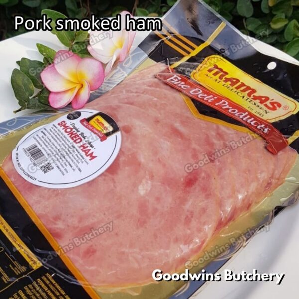 All pork SLICED HAM & SALAMI 250g frozen | Aroma & Mama's Bali | Cooked Danish Gammon Honey Loin Smoked Loin - Image 12