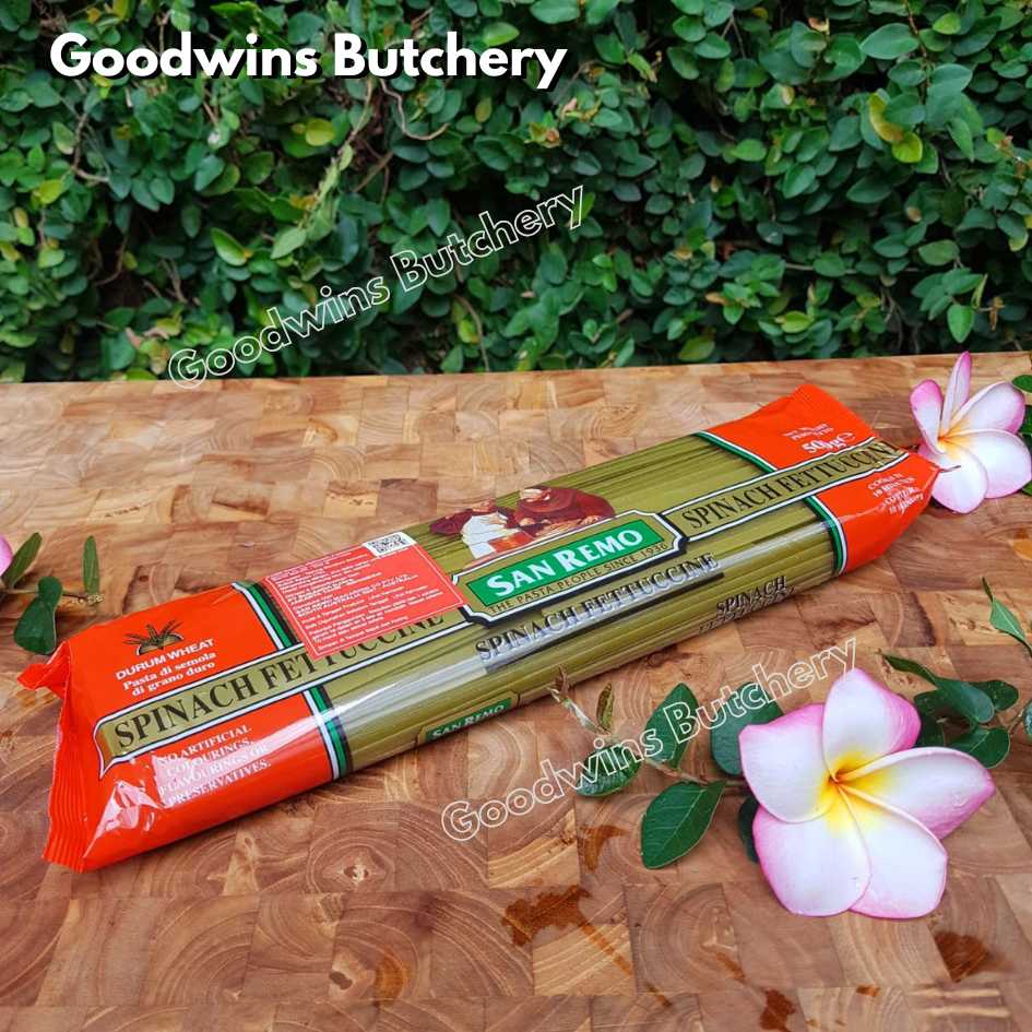 SanRemo pasta FETTUCCINE SPINACH Australia San Remo fetucini bayam 500g