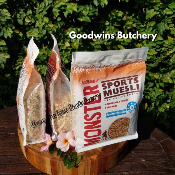 Muesli SPORTS with with chia & quinoa ORIGINAL Monster Health Food Co. Australia cereal granola oatmeal HALAL 700g - Image 8