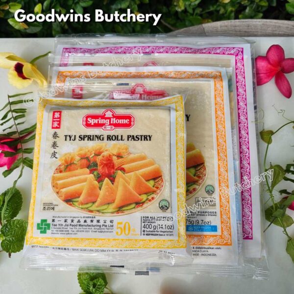 3 sizes KULIT LUMPIA SPRING ROLL PASTRY SKIN samosa pastel frozen TYJ Spring Home Singapore - Image 15