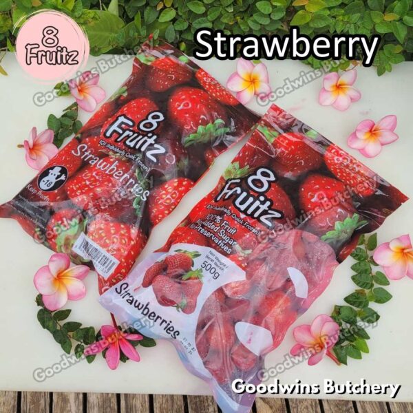 Frozen fruit IQF STRAWBERRY 8Fruitz | buah beku import 8 Fruitz STRAWBERRIES STROBERI 500g - Image 10