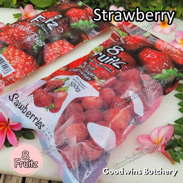 Frozen fruit IQF STRAWBERRY 8Fruitz | buah beku import 8 Fruitz STRAWBERRIES STROBERI 500g - Image 8