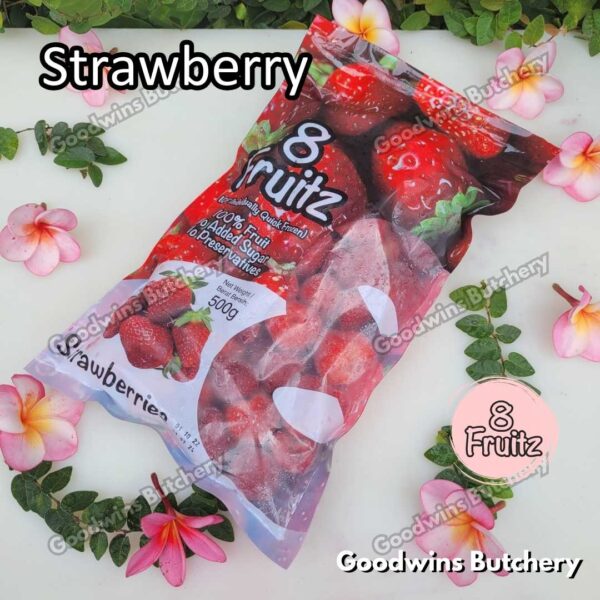 Frozen fruit IQF STRAWBERRY 8Fruitz | buah beku import 8 Fruitz STRAWBERRIES STROBERI 500g - Image 6