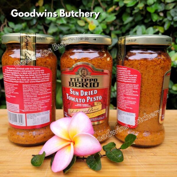Pesto SUN DRIED TOMATO Filippo Berio Italy sauce saos pasta 190gr - Image 11