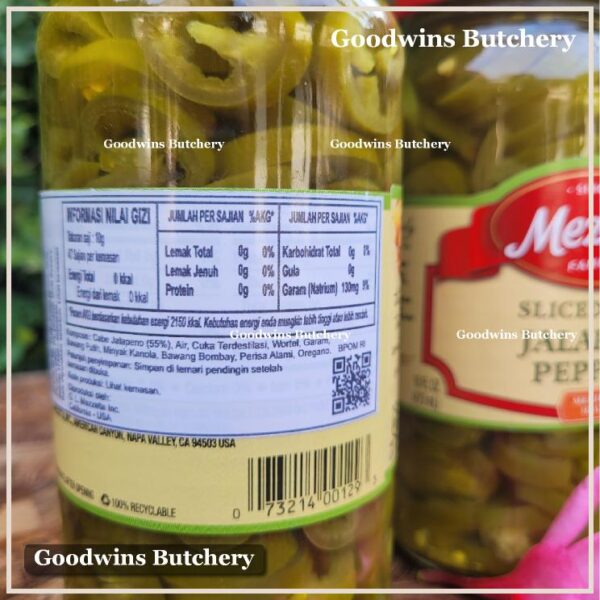 Mezzetta JALAPENO PEPPERS PICKLE SLICED tamed medium hot asinan acar cabe halapeno USA imported 16fl.oz 473 - Image 5