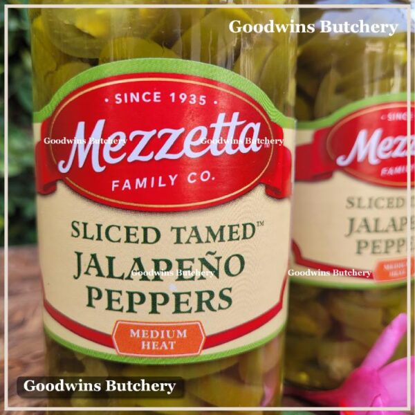 Mezzetta JALAPENO PEPPERS PICKLE SLICED tamed medium hot asinan acar cabe halapeno USA imported 16fl.oz 473 - Image 3
