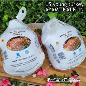 US France young turkey whole utuh 5-6kg | no added steroids/hormon | ayam kalkun import Norbest ValleyFarms Doux ButterBalls HALAL frozen