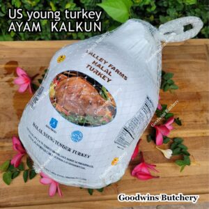 US France young turkey no added steroids / hormon ayam kalkun import Norbest ValleyFarms Doux ButterBalls HALAL 5-6kg