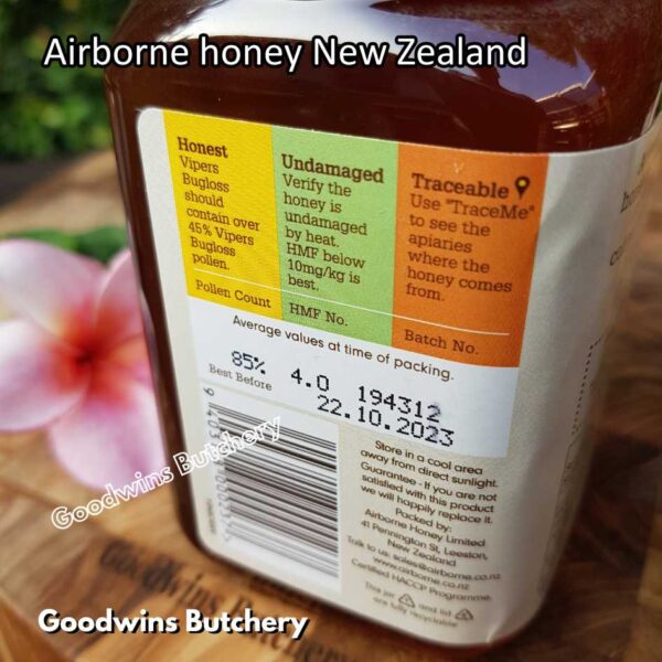 NZ AIRBORNE honey New Zealand madu asli | Manuka Clover Creamed Honeydew Rata Kamahi RewaRewa Tawari Viper Bugloss MultiFloral 500g - Image 13